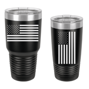 American Flag Engraved Drinkware