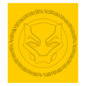 Black Panther Single Image Cerakote Stencil