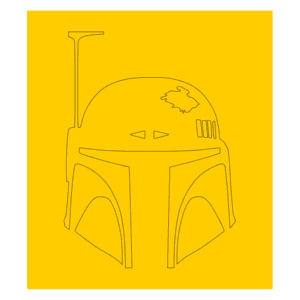 Boba Fett Single Image Cerakote Stencil