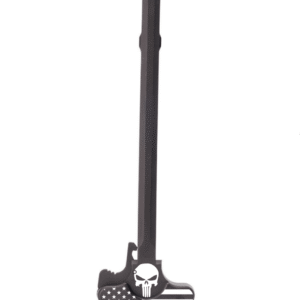 AR15 or AR 308 Engraved Charging Handle – Punisher W/ Flag