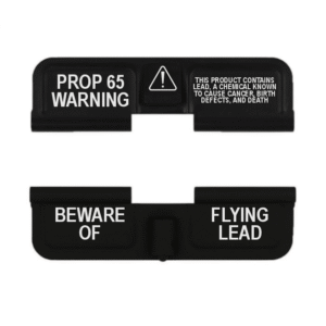 Engraved Dust Cover – PROP 65