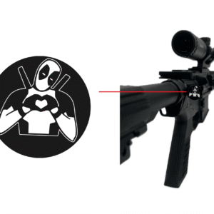 Engraved AR15 or AR 308 Forward Assist Cap – Deadpool <3