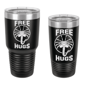 Free Hugs Engraved Drinkware