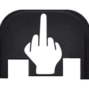 Engraved Slide Plate For Glocks – MIDDLE FINGER