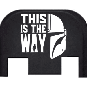 Engraved Slide Plate For Glocks – MANDALORIAN “THIS IS THE WAY”