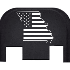 Engraved Slide Plate For Glocks – STATE OF MISSOURI (AMERICAN FLAG)