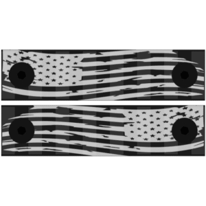 Engraved 2-Pack Keymod Mini Rails – American Flag (Battleworn)