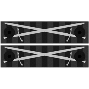 Engraved 2-Pack Keymod Mini Rails – Crossed Swords