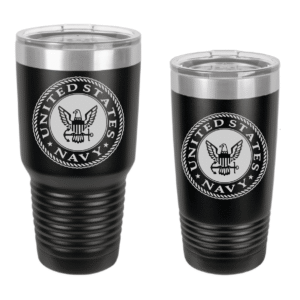 Navy Engraved Drinkware