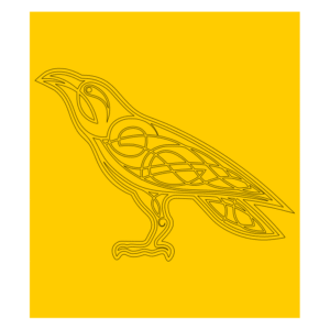 Norse Raven Single Image Cerakote Stencil