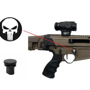 Engraved Oversized Magazine Button – Punisher