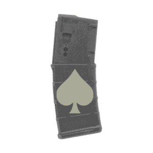 Engraved Magpul MOE PMAG 30 Round AR-15 Magazine – ACE OF SPADES