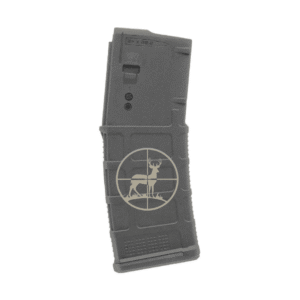 Engraved Magpul MOE PMAG 30 Round AR-15 Magazine – DEER (CROSSHAIRS)