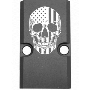 Engraved Optic Plate (RMR/RMSC) – American Flag Skull