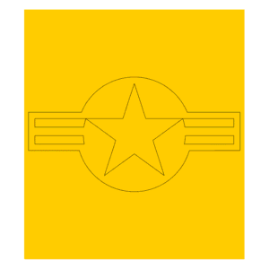 US Air Force Roundel Single Image Cerakote Stencil