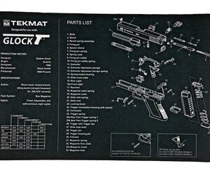 TekMat, Pistol Mat For Glock, 11″x17″