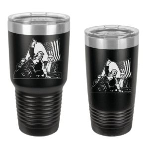 Trump Raised Fist “FIGHT” Engraved Drinkware