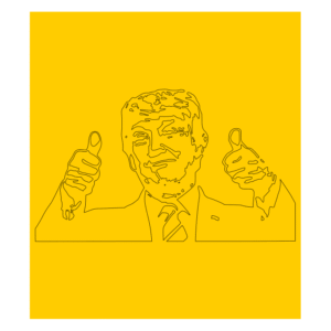 Trump (Thumbs Up) Single Image Cerakote Stencil