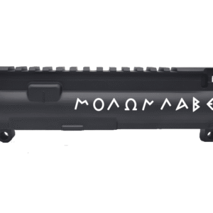 Engraved Stripped AR-15 Upper Receiver – Molon Labe