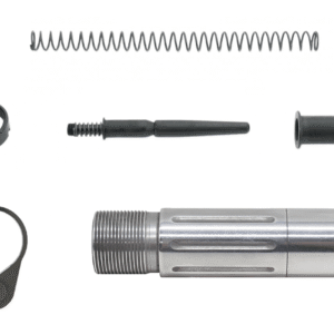 Polished 3.5″ Subcompact AR-15 Pistol Buffer Tube Assembly