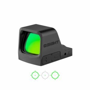 Osight C GN, RMR Footprint Handgun Optic, 3 MOA Green Dot & 32 MOA Circle