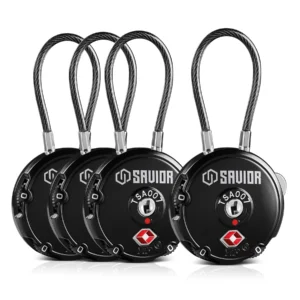 Savior Equipment 3-Digit Cable Lock 4 Pack