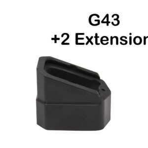 KM Tactical Billet +2 Magazine Extensions For Glock 43X