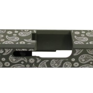 OD Green Cerakote & Bandana Engraved Glock 17 Standard One-Off Slide