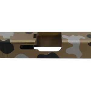 Bronze Black & Tungsten Camo Cerakote One-Off OEM Style Slide For Glock 19