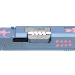 Assembled & Complete Polar Blue & Pink Black Beard G19 RMR One-Off Slide