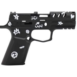 Modern Graffiti Cerakoted KMT SIG P320 Compact/Carry Valor Module & Slide Combo – ONE OFF