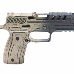Desert Sand & Black Cel-Shade Cerakote KMT SIG P320 Compact/Carry ALG Module & Slide Combo – ONE OFF