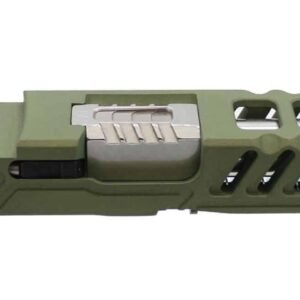 Assembled Crocodile Green Cerakoted G17 RMR MKII ONE-OFF Glock Slide w/ Stainless Optimus Barrel