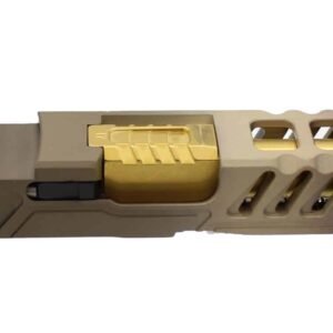 Assembled Natural Fade Cerakote G17 RMR MKII One-Off Slide w/ Titanium Nitride (TiN) Optimus Ported Barrel