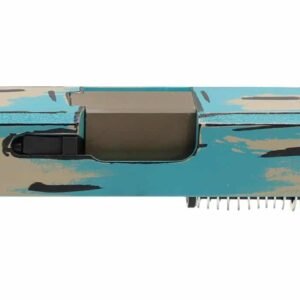 Assembled Aztec Teal Coyote Tan Cel-Shade Cerakote G17 Standard Slide