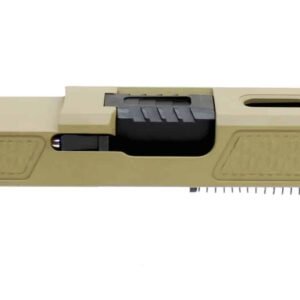 Assembled Desert Sand Cerakote G19 RMR Bullnose One-Off Slide w/ Nitride Optimus Barrel