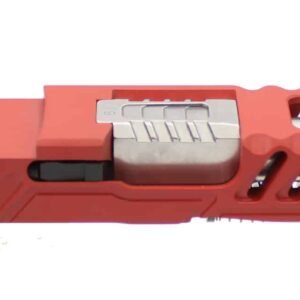 Assembled Red Cerakote G19 RMR MKII One-Off Slide w/ Stainless Optimus Ported Barrel