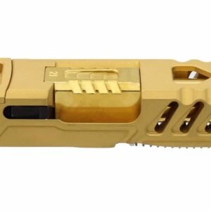Assembled Gold Cerakote G21 MKII One-Off Slide w/ TiN Ported Optimus Barrel