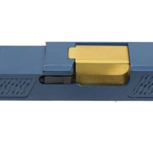 Assembled Navy Blue Cerakote G26 Bullnose One-Off Slide w/ Titanium Nitride Barrel