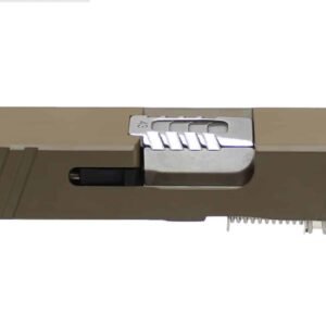 Assembled & Complete FDE Cerakote G43 Standard One-Off Slide w/ Stainless Steel Optimus Barrel
