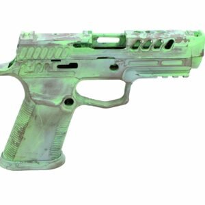 Island Green, Robins Egg Blue & Sniper Grey Cerakoted KMT SIG P320 Compact/Carry Valor Module & Slide Combo – ONE OFF