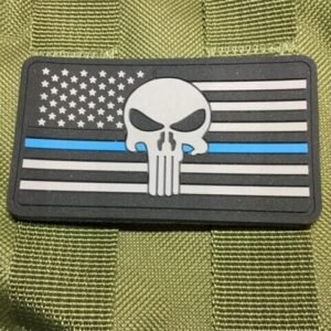 Punisher Thin Blue Line Flag Patch