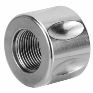 Stainless 1/2×28 Fluted Rifle Length Thread Protector