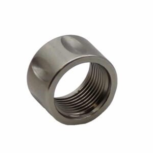 Stainless 1/2×28 Pistol Length Fluted Thread Protector