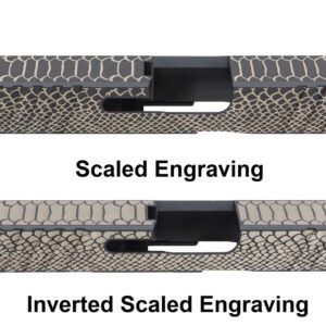 Cerakote & Engraved Snake Scale Slide for Glock Builds