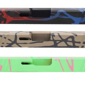 Slugged Cerakote Pattern Glock Slide (Buyer’s Choice Of Color & Slide Model)