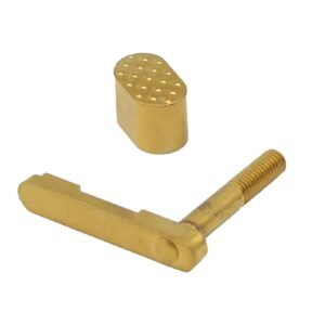 TiN Coated AR-15 Magazine Catch & Button Combo