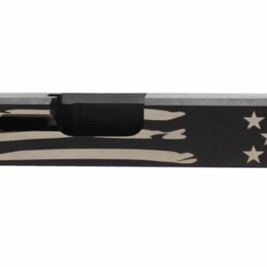 Engraved Battleworn American Flag Slide for Glock Builds