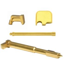 Titanium Nitride (TiN) Coated Upper Parts Set For Glock 43/43x/48 Builds